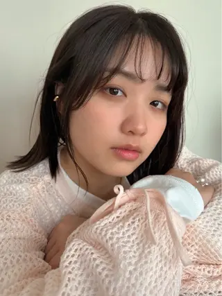ミディアム momo 札幌美容師のヘアスタイル