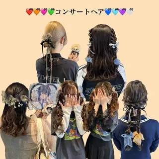 ロング ヘアアレンジ はやしほのか| ヘアセット×カラーのヘアスタイル