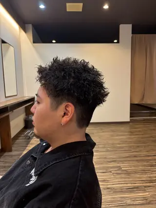 パーマ メンズ パーマ特化美容師 ナガイのヘアスタイル