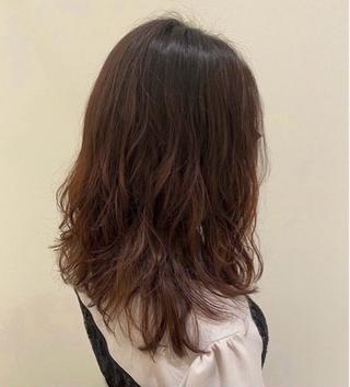 ミディアム パーマ ママ美容師 Tsuchiyaのヘアスタイル