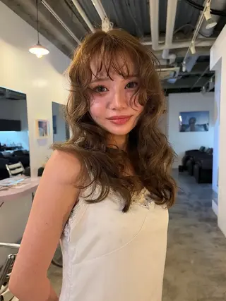 カラー ness 一花のヘアスタイル