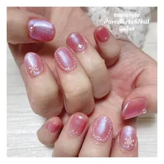 ミディアム ネイル 🐾enen style 🐾のネイルデザイン