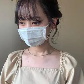 ミディアム カラー ヘアアレンジ 本間 結衣のヘアスタイル