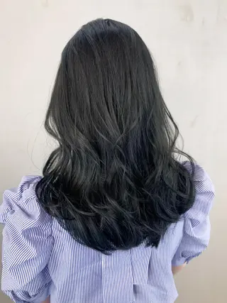 セミロング ヘアアレンジ パーマ カラー ITbyALBUM 下北沢店のヘアスタイル