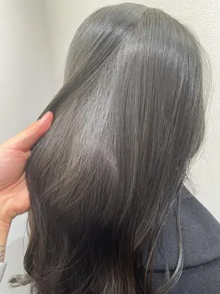 ロング カラー 大人ボブと似合 わせカラー/馬場 翼のヘアスタイル
