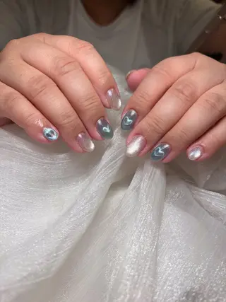 ネイル ユリ🎀長さだし/ パラジェル/持ち込みのネイルデザイン
