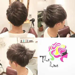ショート メンズ Hair salon The  hiveのヘアスタイル