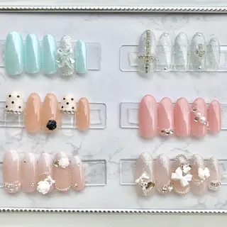 ネイル Ayaka 🧸☀️ 銀座/韓国ワンホンのネイルデザイン