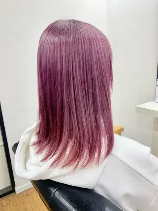 ミディアム カラー 青木 優歩のヘアスタイル