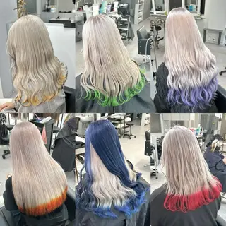 ロング カラー Cielro/ダブル カラー/西田咲希のヘアスタイル