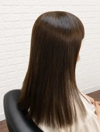 ロング カラー 齋藤 真理子のヘアスタイル