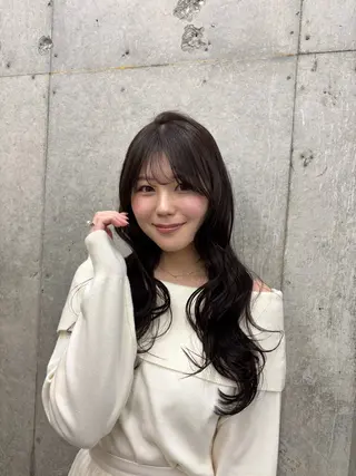 ロング カラー 梅雨対策すぐ巻ける ☔️縮毛矯正勝倉　麗のヘアスタイル