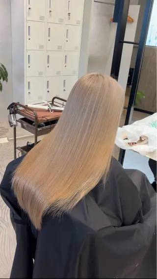 カラー 💖ブリーチ縮毛矯正 髪質改善💖ケンシンのヘアスタイル