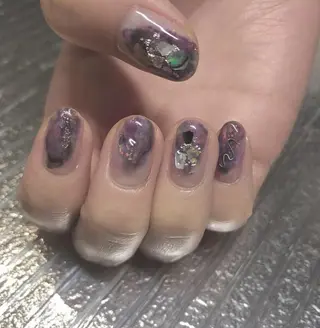 ネイル パラあり！フィルイン 美フォルムのネイルデザイン