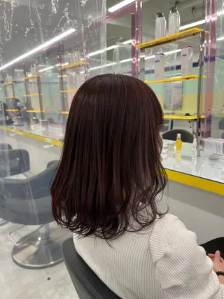 ミディアム 🪞透明感カラー🫧 縮毛矯正🥇かずきのヘアスタイル