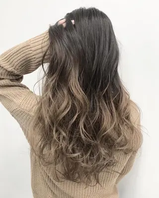 セミロング カラー 春日部 西口徒歩5分 寒色カラー 日和佐のヘアスタイル
