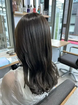 ミディアム カラー 🫧のばた /川越/透明感🫧のヘアスタイル
