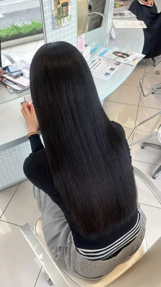 ロング 盛れる顔周り/髪質 改善/咲稀🩰🤍のヘアスタイル