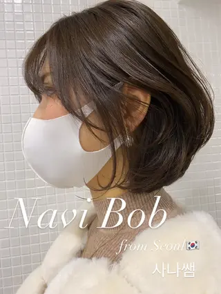 ミディアム 韓国美容室出身 🌹Sana/梅田のヘアスタイル