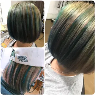 ミディアム R ri R takagiのヘアスタイル