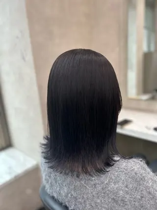 ロング カラー パーマ ヘアアレンジ メンズ キッズ ブリーチなしカラー/ ブラウン/レイヤーのヘアスタイル