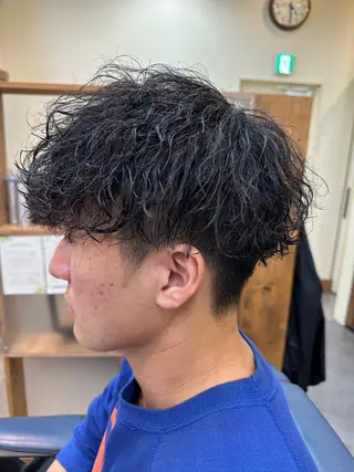 ショート パーマ/フェード メンズ特化 松本大輝のヘアスタイル