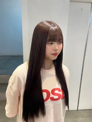 ロング カラー せりな🎀🕯️ /透明感カラーのヘアスタイル