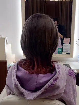 カラー ミディアム 田村 猛のヘアスタイル