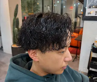 ショート カラー パーマ メンズ HARBOR ゆづきのヘアスタイル