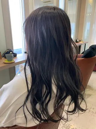 ロング おせ ちさとのヘアスタイル