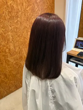 セミロング 折本 沙織のヘアスタイル