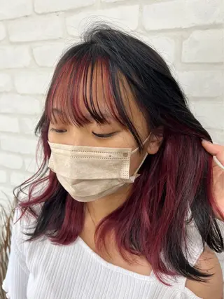 セミロング カラー ココテラス メンズカットのヘアスタイル