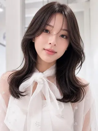 セミロング 🦋韓国風レイヤー/ 艶髪矯正🦋凛太郎のヘアスタイル
