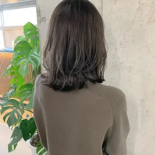 ミディアム カラー ヘアアレンジ Aloa透明感ヘア ♡kanami♡のヘアスタイル