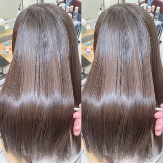 ロング 髪質改善✨艶髪カラー 縮毛矯正✨有田仁志のヘアスタイル