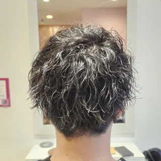 メンズ パーマ 暖色カラー/髪質改善 /メンズ🧡莉南のヘアスタイル