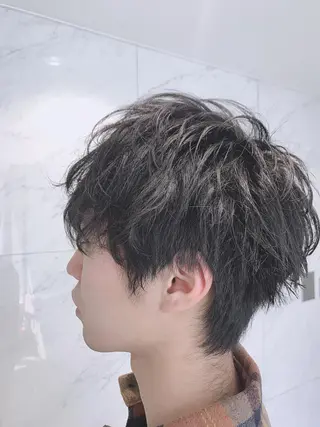 ショート カラー メンズ 重政 和樹のヘアスタイル