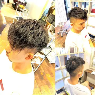 ショート パーマ カラー ヘアアレンジ メンズ 💜髪の救世主💜 MASAのヘアスタイル