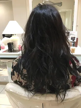 セミロング カラー ハイトーン/ブリーチ 山崎 悠次のヘアスタイル