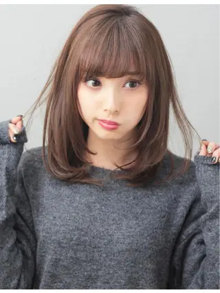 ミディアム カラー ヘアアレンジ 河島 裕樹のヘアスタイル