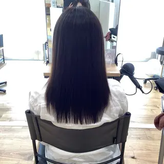 セミロング パーマ 髪質改善縮毛矯正 美容師✂️山崎竜二のヘアスタイル