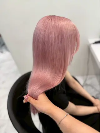 ロング カラー ハイトーンカラー💞 くるみ🎀のヘアスタイル