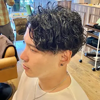 ショート パーマ メンズ 森田 研司のヘアスタイル
