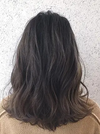 セミロング カラー パーマ ヘアアレンジ ✨ハイクオリティ✨ 山本香也のヘアスタイル