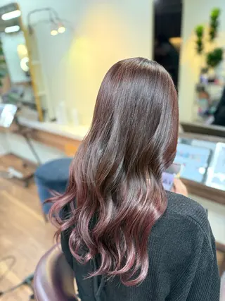 セミロング 桑村 菜々のヘアスタイル