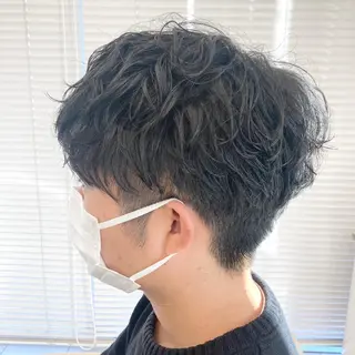 パーマ メンズ しんた ようのヘアスタイル
