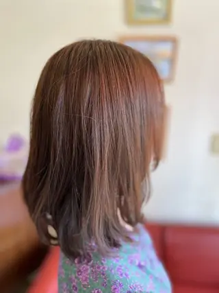 ミディアム カラー 織田 英之のヘアスタイル