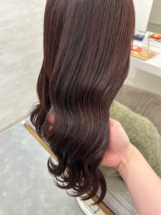 セミロング カラー ヘアアレンジ 髪質改善&艶感カラー 🪄岡井美結のヘアスタイル