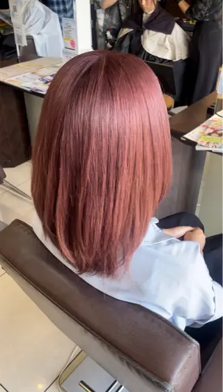 ミディアム カラー 🤎韓国ヘア ベージュ まゆか🤎のヘアスタイル