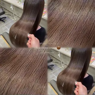 ロング カラー オリーブカラー/ 縮毛矯正 マナミ🎀のヘアスタイル